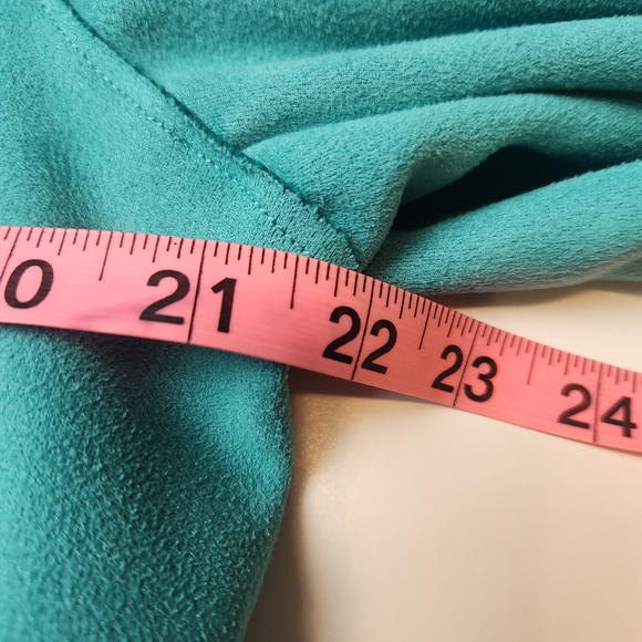 Philosophy Women's Aqua Leather Jacket - Picture 8 of 10